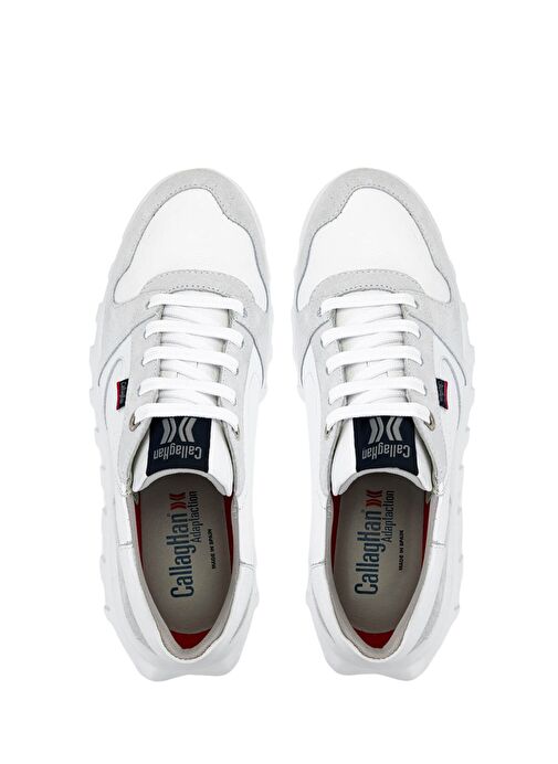 CALLAGHAN Erkek Hakiki Deri Beyaz Sneakers & Spor Ayakkabı - Görsel 7