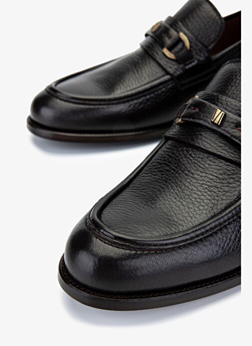 Valmenti Erkek Hakiki Deri Kahverengi Loafer Ayakkabı - Görsel 4