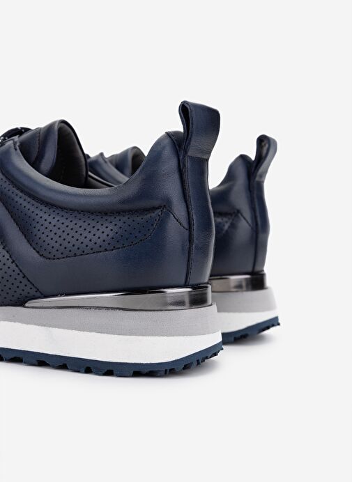 Valmenti Erkek Hakiki Deri Lacivert Sneakers & Spor Ayakkabı - Görsel 5