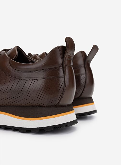 Valmenti Erkek Hakiki Deri Kahverengi Sneakers & Spor Ayakkabı - Görsel 5