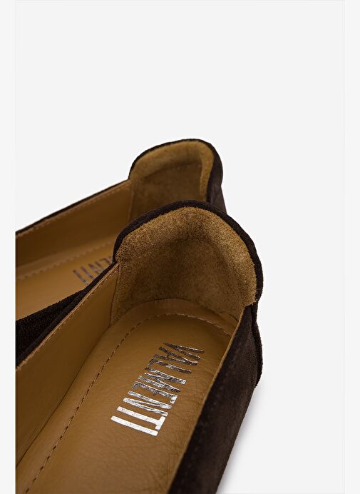 Valmenti Kadın Kahverengi Süet Babet Ayakkabı - Görsel 5