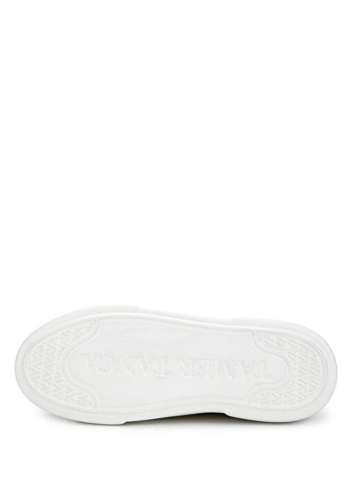 Tamer Tanca Kadın Hakiki Deri Bej Sneakers & Spor Ayakkabı - Görsel 4