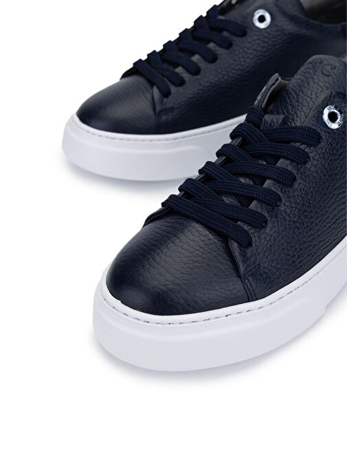 Tamer Tanca Kadın Hakiki Deri Lacivert Sneakers & Spor Ayakkabı - Görsel 4
