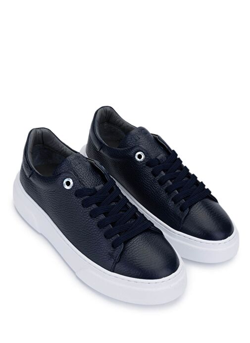 Tamer Tanca Kadın Hakiki Deri Lacivert Sneakers & Spor Ayakkabı - Görsel 3