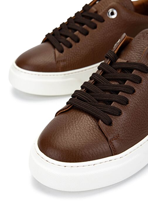 Tamer Tanca Kadın Hakiki Deri Taba Sneakers & Spor Ayakkabı - Görsel 5