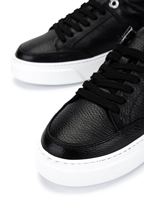 Tamer Tanca Kadın Hakiki Deri Siyah Floter Sneakers & Spor Ayakkabı - Görsel 5