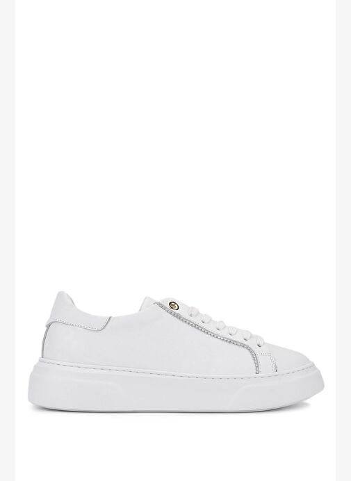 Tamer Tanca Kadın Hakiki Deri Beyaz Sneakers & Spor Ayakkabı - Görsel 2
