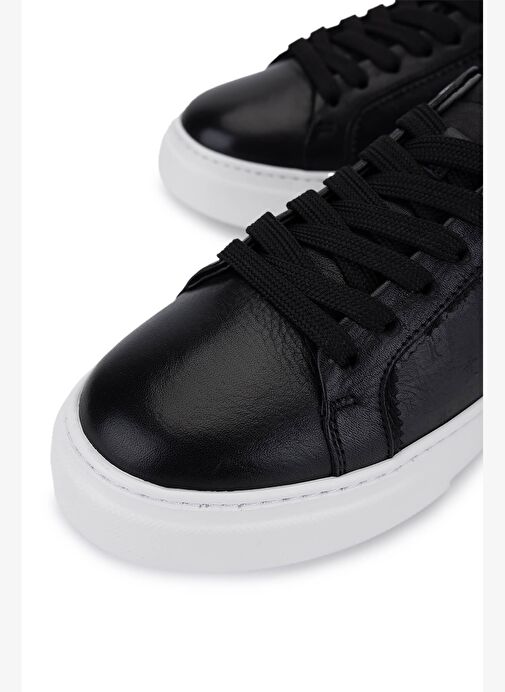 Tamer Tanca Kadın Hakiki Deri Siyah Sneakers & Spor Ayakkabı - Görsel 4