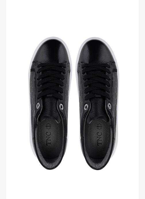 Tamer Tanca Kadın Hakiki Deri Siyah Sneakers & Spor Ayakkabı - Görsel 6