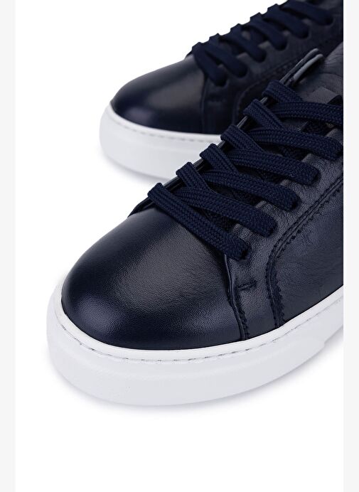 Tamer Tanca Kadın Hakiki Deri Lacivert Sneakers & Spor Ayakkabı - Görsel 4