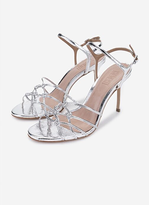 Valmenti Valmenti Gümüş Kadın Hakiki Deri Topuklu Ayakkabı | Boyner Gümüş - 7. görsel