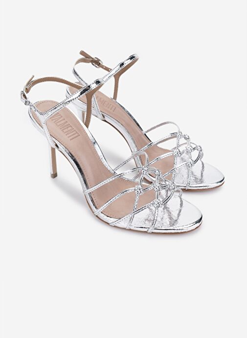 Valmenti Valmenti Gümüş Kadın Hakiki Deri Topuklu Ayakkabı | Boyner Gümüş - 3. görsel