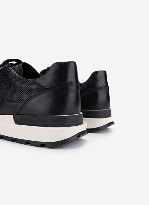 Valmenti Erkek Hakiki Deri Siyah Sneakers & Spor Ayakkabı - Görsel 6