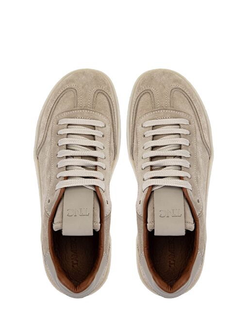 Tamer Tanca Erkek Hakiki Deri Bisküvi Süet Sneakers & Spor Ayakkabı - Görsel 6