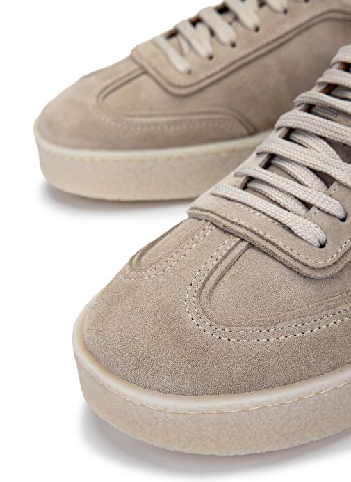 Tamer Tanca Erkek Hakiki Deri Bisküvi Süet Sneakers & Spor Ayakkabı - Görsel 5