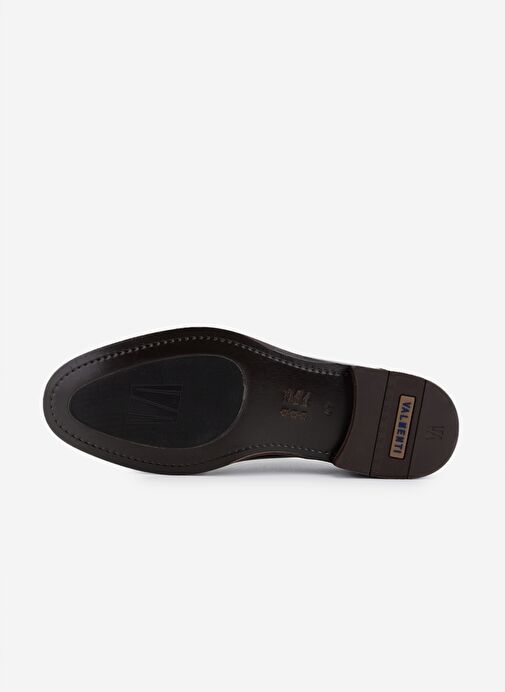 Valmenti Erkek Hakiki Deri Kahverengi Deri Klasik Ayakkabı - Görsel 5