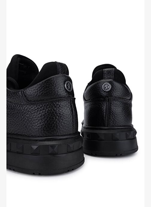 Tamer Tanca Erkek Siyah Deri Sneakers & Spor Ayakkabı - Görsel 5