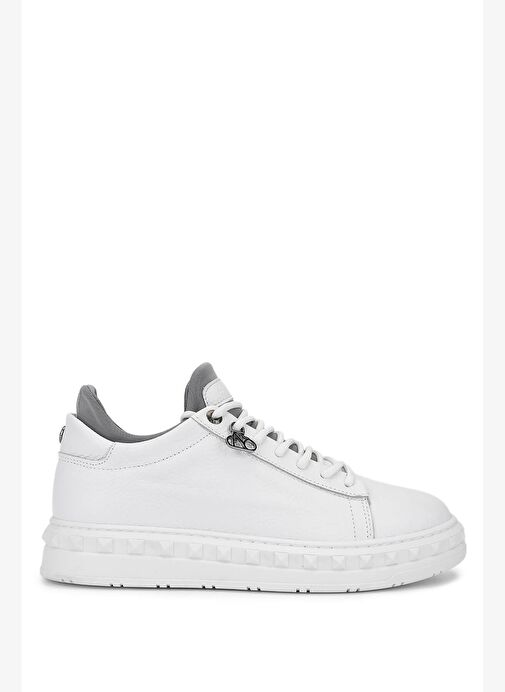 Tamer Tanca Erkek Beyaz Deri Sneakers & Spor Ayakkabı - Görsel 2