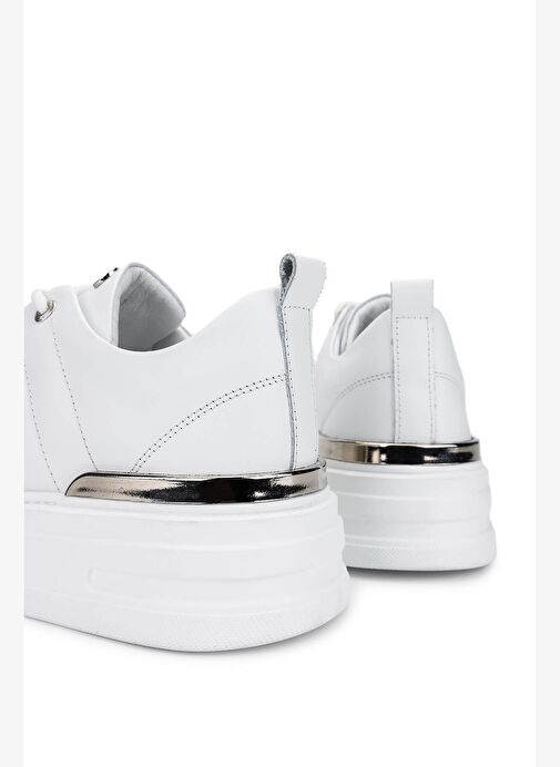 Tamer Tanca Erkek Hakiki Deri Beyaz Sneakers & Spor Ayakkabı - Görsel 6