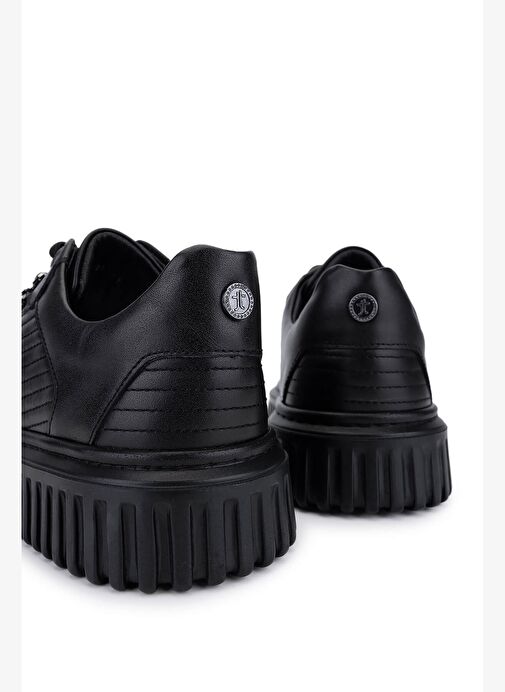 Tamer Tanca Erkek Siyah Deri Sneakers & Spor Ayakkabı - Görsel 6