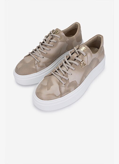 Valmenti Erkek Bej Hakiki Deri Sneakers & Spor Ayakkabı - Görsel 6