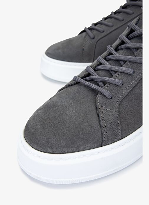 Valmenti Erkek Gri Hakiki Deri Sneakers & Spor Ayakkabı - Görsel 4