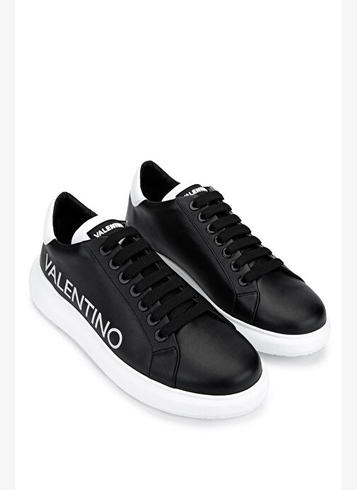 Mario Valentino Unisex Hakiki Deri Siyah Sneakers & Spor Ayakkabı - Görsel 3