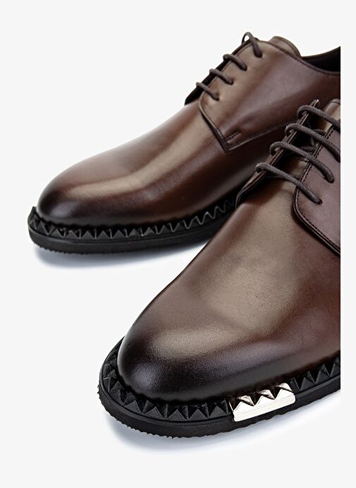 Valmenti Erkek Hakiki Deri Taba Klasik Ayakkabı - Görsel 4