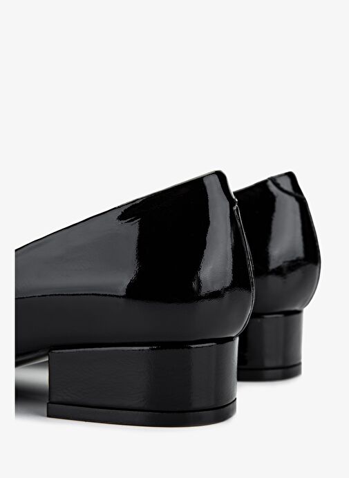 Valmenti Kadın Hakiki Deri Siyah Topuklu Ayakkabı - Görsel 6