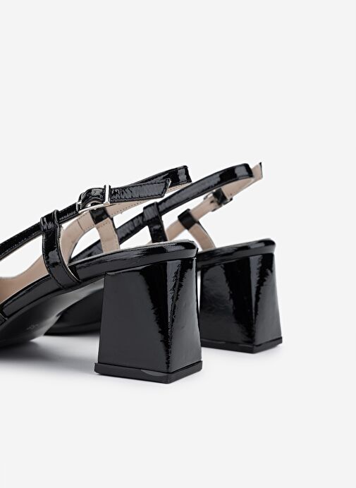 Valmenti Kadın Hakiki Deri Siyah Comfort Ayakkabı - Görsel 5