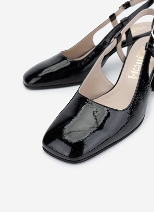 Valmenti Kadın Hakiki Deri Siyah Comfort Ayakkabı - Görsel 4