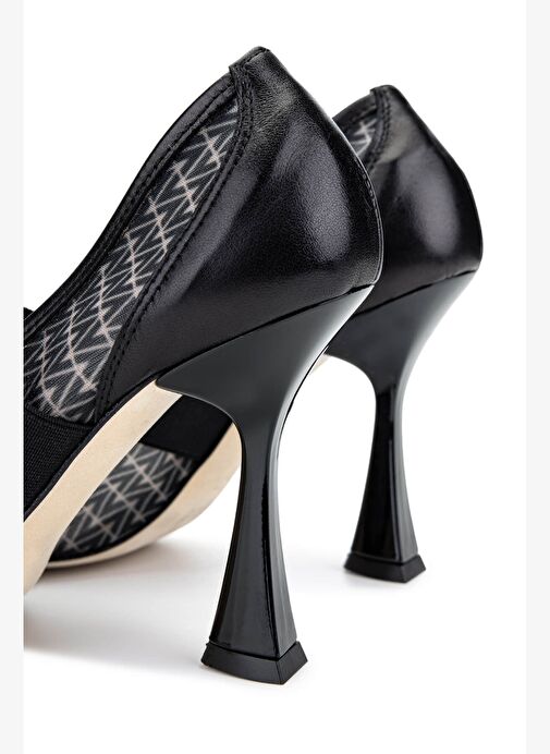 Mario Valentino Kadın Deri & Tekstil Siyah Topuklu Ayakkabı - Görsel 6