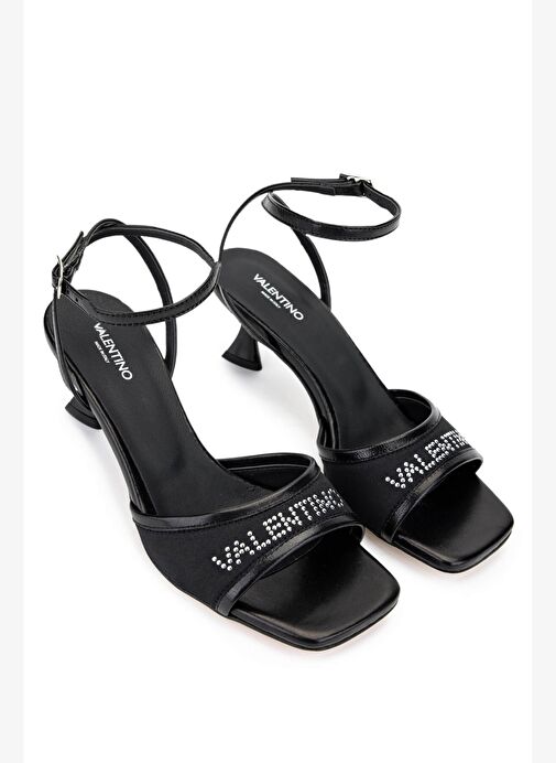 Mario Valentino Kadın Deri & Tekstil Siyah Topuklu Ayakkabı - Görsel 3