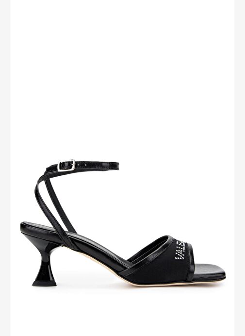 Mario Valentino Kadın Deri & Tekstil Siyah Topuklu Ayakkabı - Görsel 2
