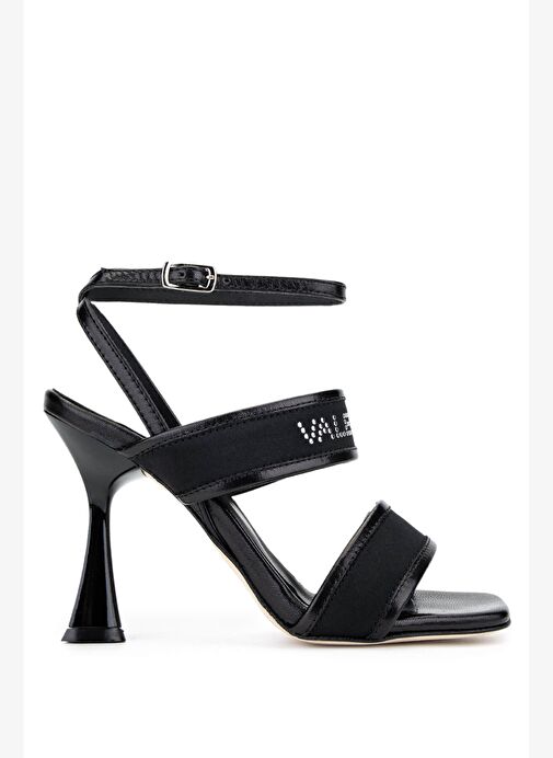 Mario Valentino Kadın Deri & Tekstil Siyah Topuklu Ayakkabı - Görsel 2