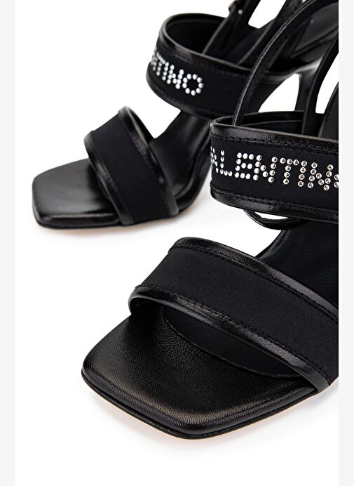 Mario Valentino Kadın Deri & Tekstil Siyah Topuklu Ayakkabı - Görsel 5