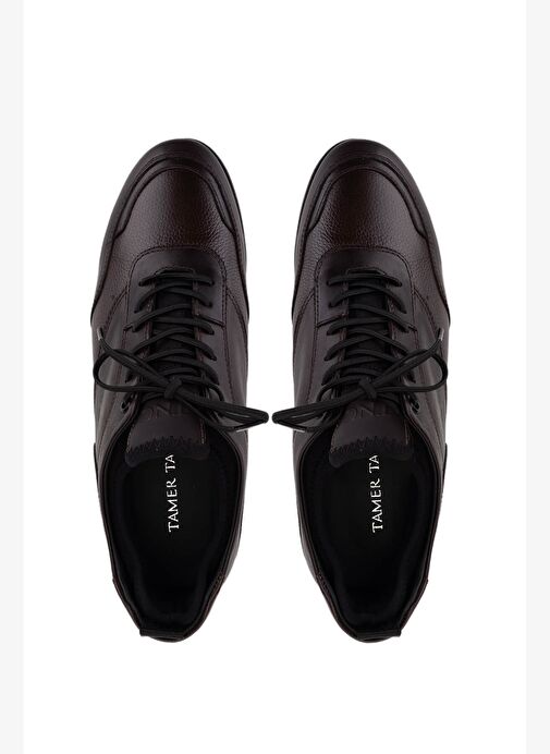 Tamer Tanca Erkek Hakiki Deri Kahverengi Casual Ayakkabı - Görsel 6