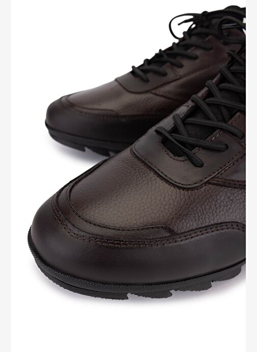 Tamer Tanca Erkek Hakiki Deri Kahverengi Casual Ayakkabı - Görsel 4