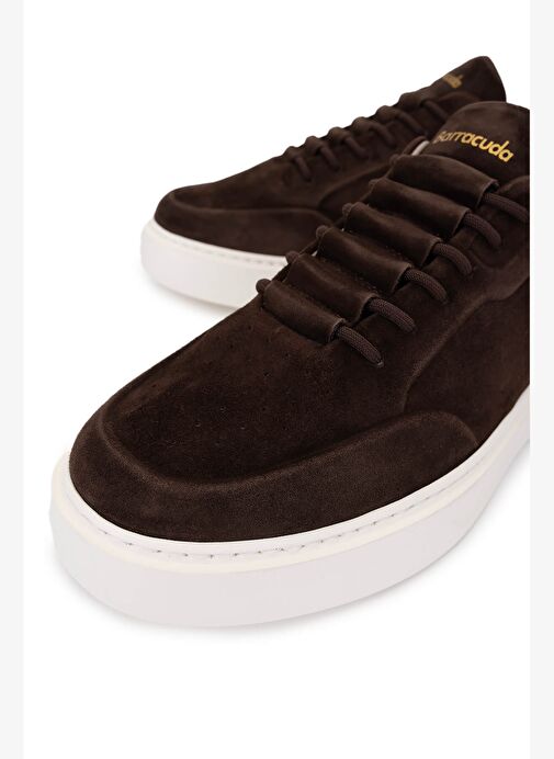 Barracuda Erkek Hakiki Deri Kahverengi Sneakers & Spor Ayakkabı - Görsel 4