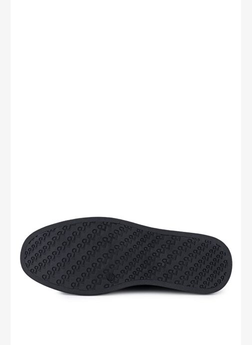 Tamer Tanca Kadın Hakiki Deri Siyah/Siyah Taş Loafer Ayakkabı - Görsel 5