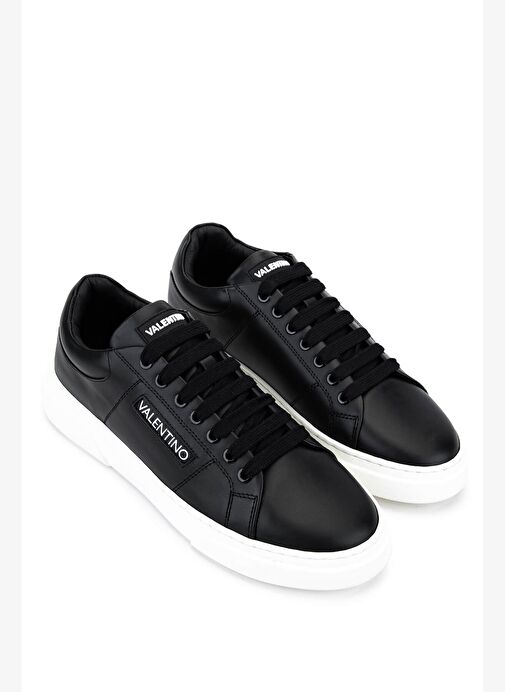 Mario Valentino Unisex Hakiki Deri Siyah Sneakers & Spor Ayakkabı - Görsel 3