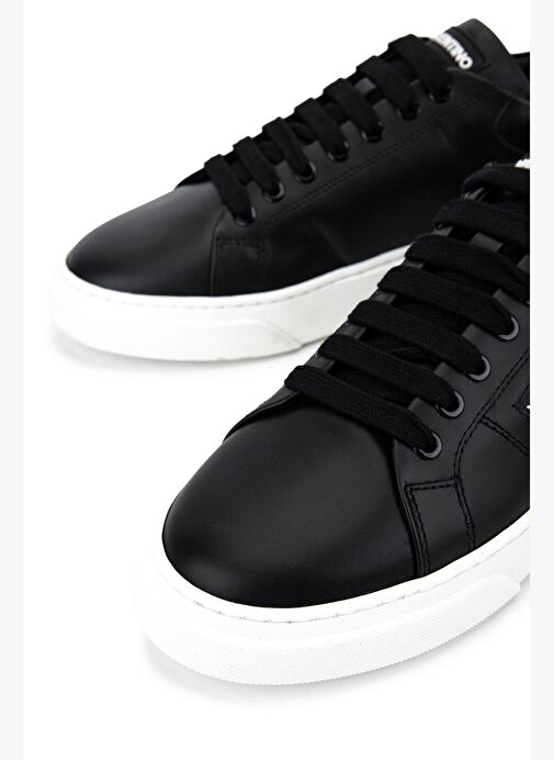 Mario Valentino Unisex Hakiki Deri Siyah Sneakers & Spor Ayakkabı - Görsel 5