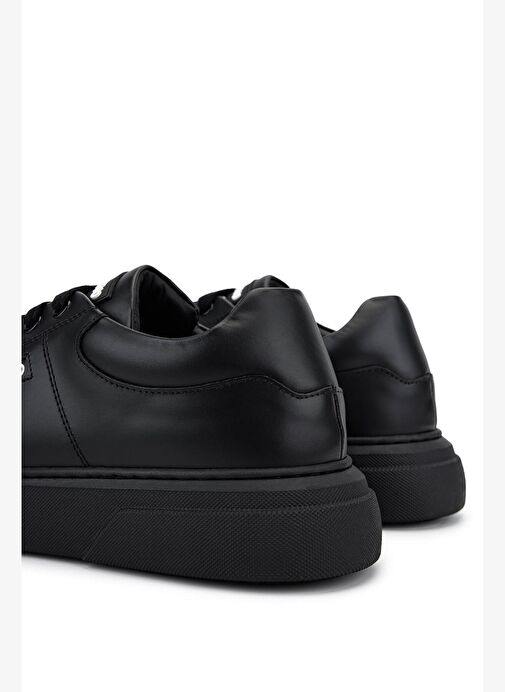 Mario Valentino Unisex Hakiki Deri Siyah Sneakers & Spor Ayakkabı - Görsel 6