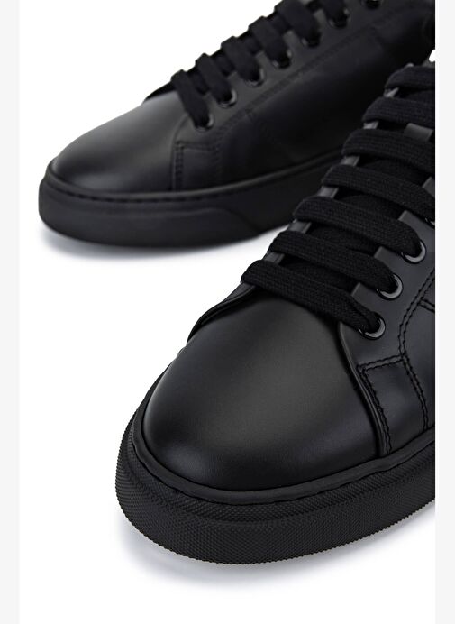 Mario Valentino Unisex Hakiki Deri Siyah Sneakers & Spor Ayakkabı - Görsel 5