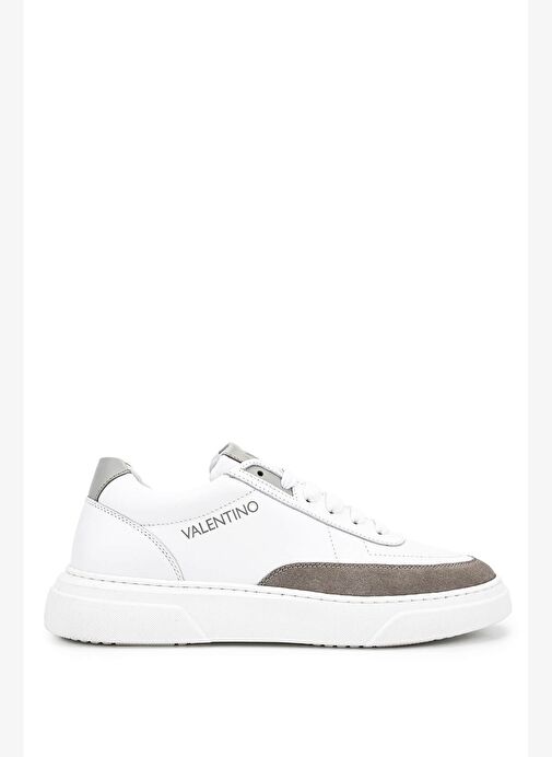 Mario Valentino Erkek Hakiki Deri Beyaz/Buz Beyaz Sneakers & Spor Ayakkabı - Görsel 2