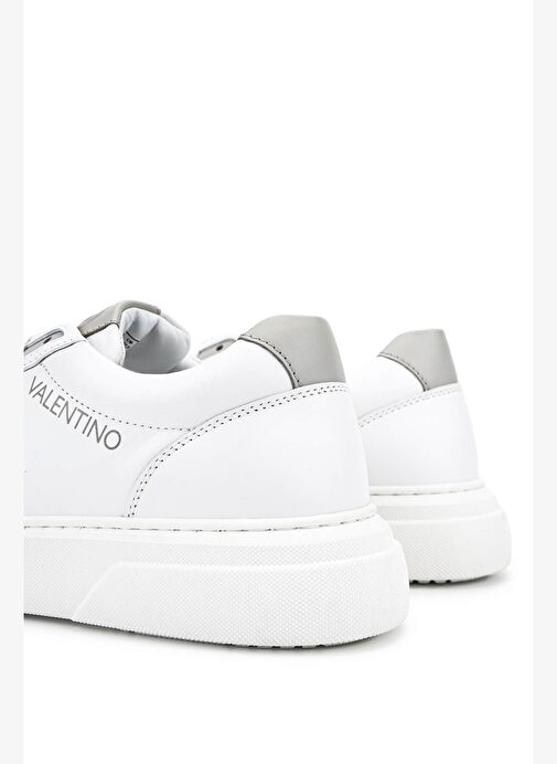 Mario Valentino Erkek Hakiki Deri Beyaz/Buz Beyaz Sneakers & Spor Ayakkabı - Görsel 6