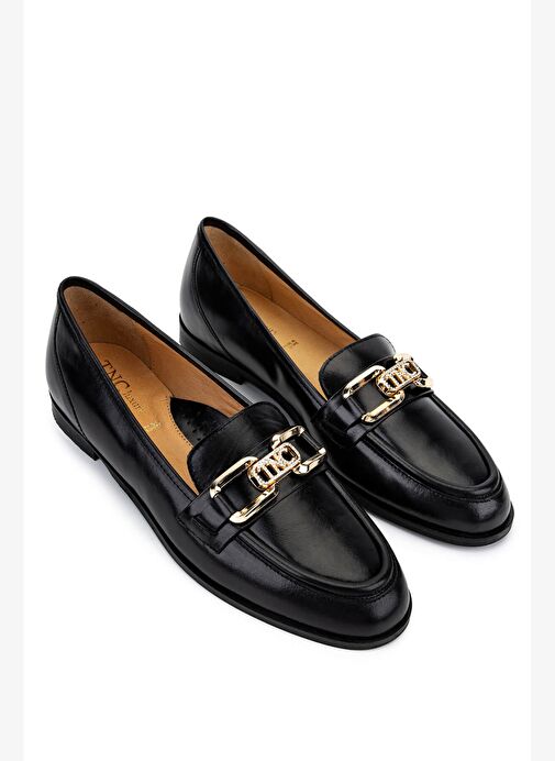 Relax Anatomic Kadın Hakiki Deri Siyah Comfort Ayakkabı - Görsel 3