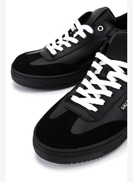 Mario Valentino Erkek Hakiki Deri Siyah Sneakers & Spor Ayakkabı - Görsel 5