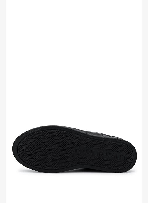 Mario Valentino Erkek Hakiki Deri Siyah Sneakers & Spor Ayakkabı - Görsel 4