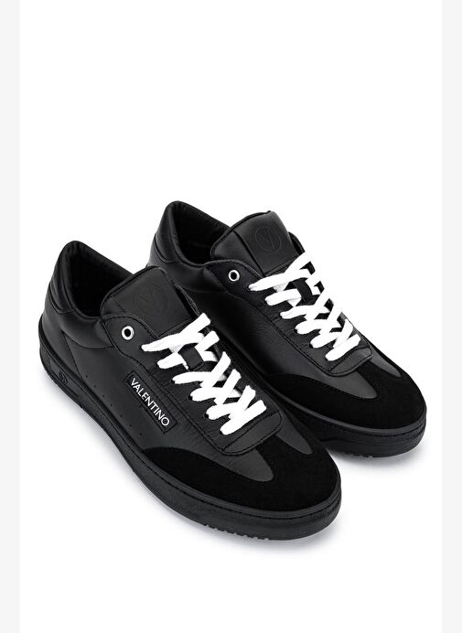 Mario Valentino Erkek Hakiki Deri Siyah Sneakers & Spor Ayakkabı - Görsel 3